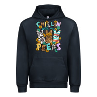 Navy Chillin with my peeps Easter Urban Hoodie - OliviaCreatesArt