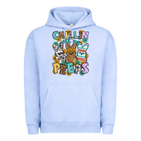 Pigment Grape Ice Chillin with my peeps Easter Urban Hoodie - OliviaCreatesArt