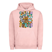 Pigment Salmon Chillin with my peeps Easter Urban Hoodie - OliviaCreatesArt