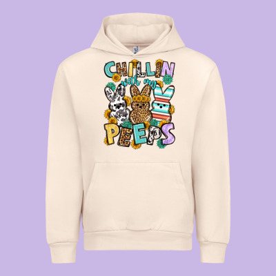 Chillin With My Peeps Easter Urban Hoodie Designed By Oliviacreatesart
