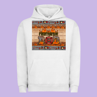 Firefighter Dad Urban Hoodie Designed By Hra Design Shop