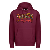 Burgundy cowboy christmas Premium Hoodie - FaDigitalArtStudio
