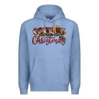 Colony Blue cowboy christmas Premium Hoodie - FaDigitalArtStudio