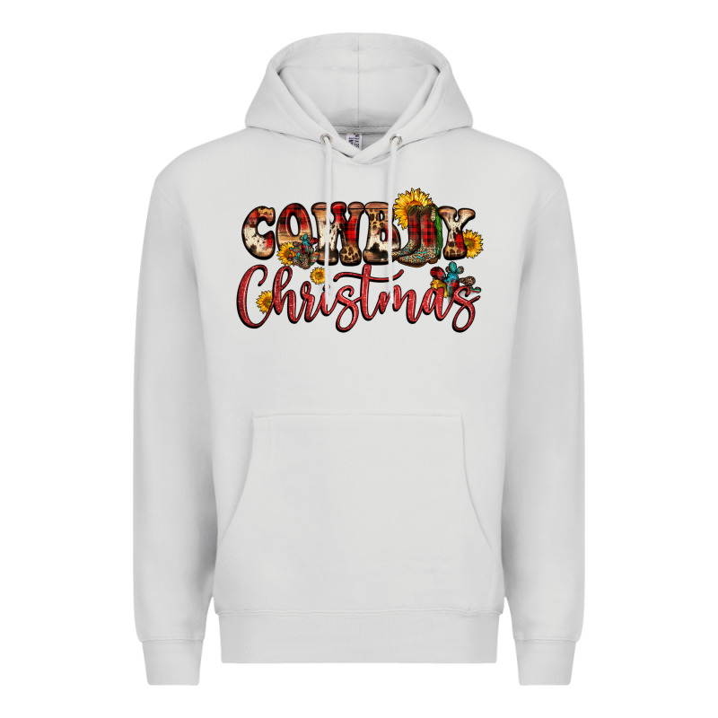 Cowboy Christmas Premium Hoodie by FaDigitalArtStudio | Teevron