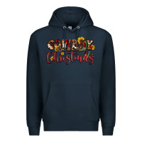 Navy cowboy christmas Premium Hoodie - FaDigitalArtStudio
