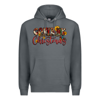 Rock cowboy christmas Premium Hoodie - FaDigitalArtStudio
