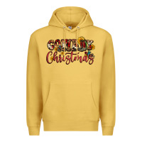 Antique Gold cowboy christmas Premium Hoodie - FaDigitalArtStudio