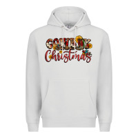 Dove Grey cowboy christmas Premium Hoodie - FaDigitalArtStudio