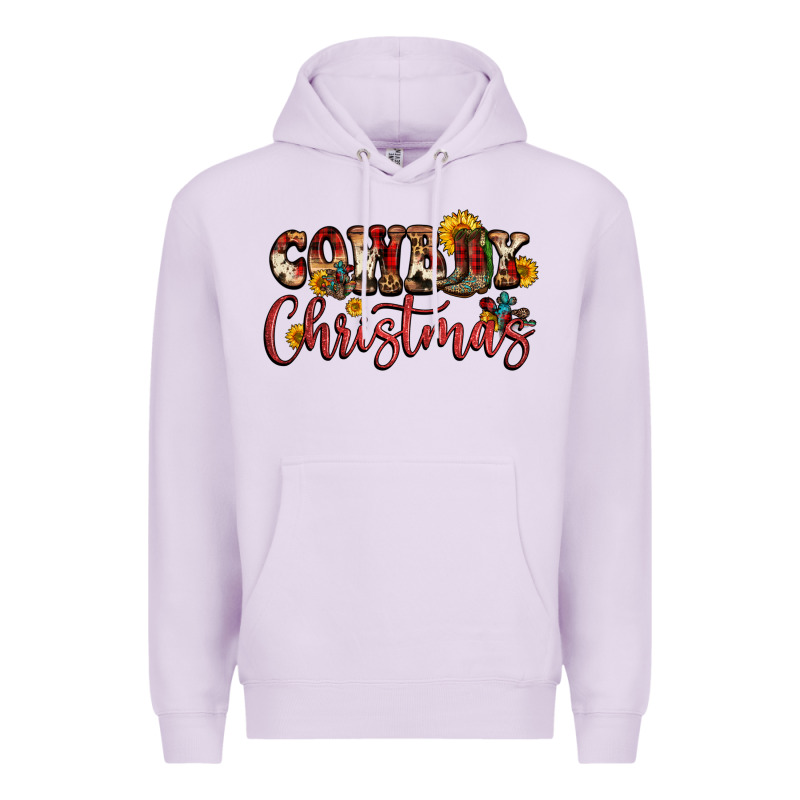 Cowboy Christmas Premium Hoodie by FaDigitalArtStudio | Teevron