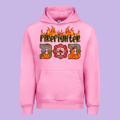 Firefighter Dad Urban Hoodie Designed By Hra Design Shop