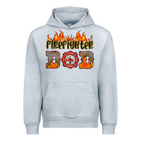 Heather Grey firefighter dad Urban Hoodie - HRA Design Shop