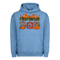 Pigment Pebble Blue firefighter dad Urban Hoodie - HRA Design Shop
