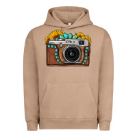Pigment Burro Sunflower Gemstone Vintage Camera Urban Hoodie - FaDigitalArtStudio