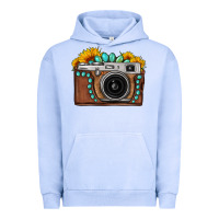 Pigment Grape Ice Sunflower Gemstone Vintage Camera Urban Hoodie - FaDigitalArtStudio