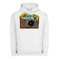 Pigment Lunar Rock Sunflower Gemstone Vintage Camera Urban Hoodie - FaDigitalArtStudio