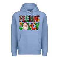 Colony Blue feelin' jolly Premium Hoodie - FaDigitalArtStudio