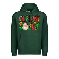 Sports Green feelin' jolly Premium Hoodie - FaDigitalArtStudio
