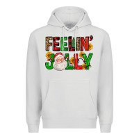 Dove Grey feelin' jolly Premium Hoodie - FaDigitalArtStudio