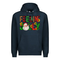 Navy feelin' jolly Premium Hoodie - FaDigitalArtStudio