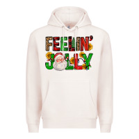 Pale Pink feelin' jolly Premium Hoodie - FaDigitalArtStudio