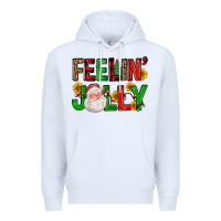 White feelin' jolly Premium Hoodie - FaDigitalArtStudio