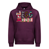 Mauve Wine Egg Hunter Urban Hoodie - CowhideDigitalArt