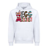 White Egg Hunter Urban Hoodie - CowhideDigitalArt