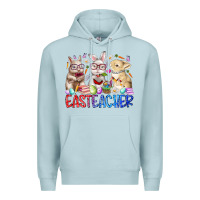 Blue Mist eastteacher Premium Hoodie - RacoonDesign