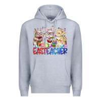 Heather Grey eastteacher Premium Hoodie - RacoonDesign