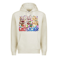 Oatmeal Heather eastteacher Premium Hoodie - RacoonDesign