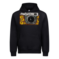 Black sunflower leopard vintage camera Urban Hoodie - FaDigitalArtStudio