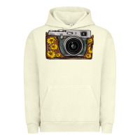 Pigment Pistachio sunflower leopard vintage camera Urban Hoodie - FaDigitalArtStudio
