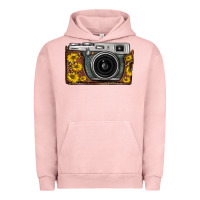 Pigment Salmon sunflower leopard vintage camera Urban Hoodie - FaDigitalArtStudio