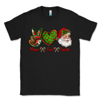 Black peace love santa Classic Tee - RanaPortraitStore