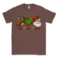 Chestnut peace love santa Classic Tee - RanaPortraitStore