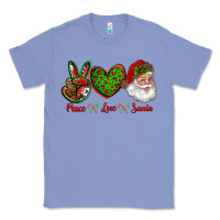 Colony Blue peace love santa Classic Tee - RanaPortraitStore