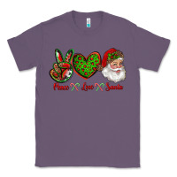 Lavender peace love santa Classic Tee - RanaPortraitStore