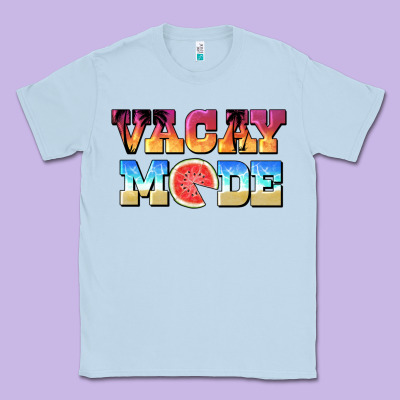 Vacay Mode Watermelon Classic Tee Designed By Barkaloodesign