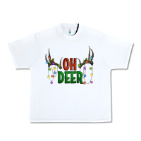 White Oh deer christmas Urban Heavy Tee - Artiststas
