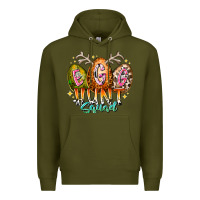 Army Green egg hunt squad Premium Hoodie - RacoonDesign