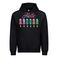 Black hello summer Urban Hoodie - CowhideDigitalArt