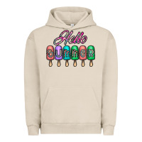 Pigment French Oak hello summer Urban Hoodie - CowhideDigitalArt