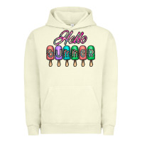 Pigment Pistachio hello summer Urban Hoodie - CowhideDigitalArt