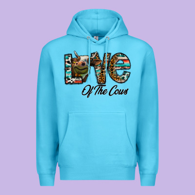 Lov Of Thecows Premium Hoodie Designed By Cowhidedigitalart
