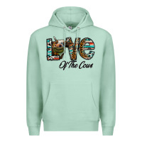 Seafoam lov of thecows Premium Hoodie - CowhideDigitalArt