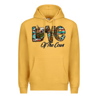 Mustard lov of thecows Premium Hoodie - CowhideDigitalArt