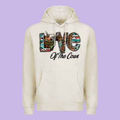 Lov Of Thecows Premium Hoodie Designed By Cowhidedigitalart