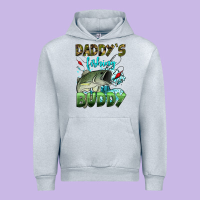 Daddy's Fishing Buddy Urban Hoodie Designed By Hra Design Shop