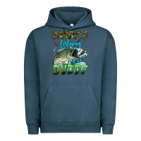 Pigment Midnight Navy daddy's fishing buddy Urban Hoodie - HRA Design Shop