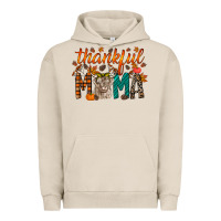 Pigment French Oak thankful mama highland cow Urban Hoodie - RacoonDesign